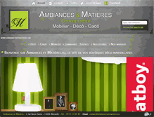 Tablet Screenshot of ambiancesetmatieres.eu